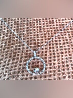 “GIANI BERNINI” Sterling Silver Cable Circle Pendant